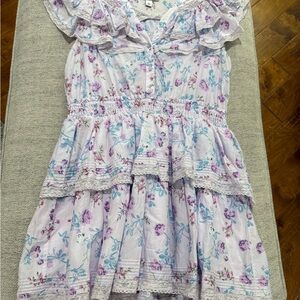 LoveShackFancy Lilac Floral Dress
